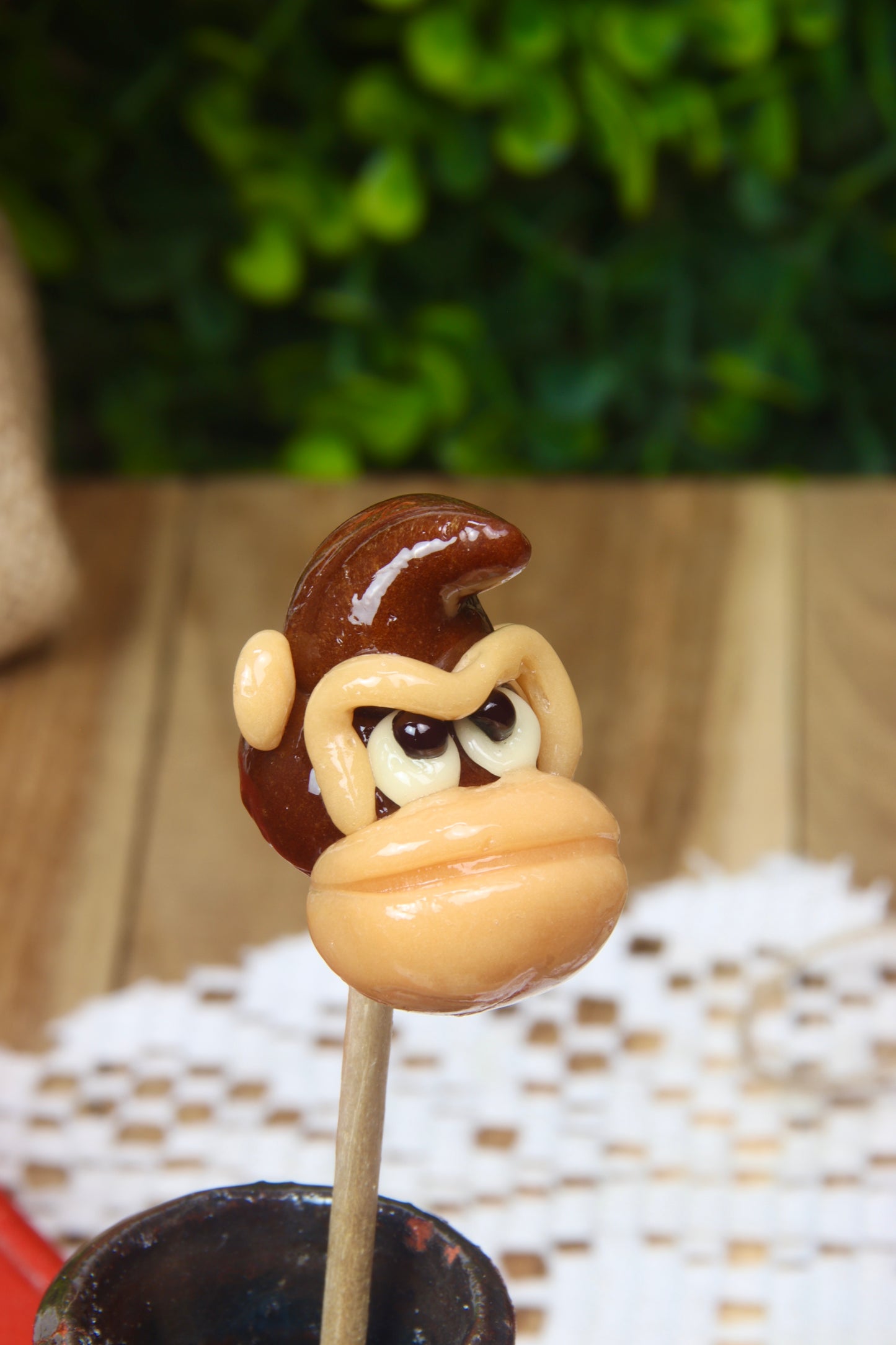 Sucette artisanale Donkey Kong cacao