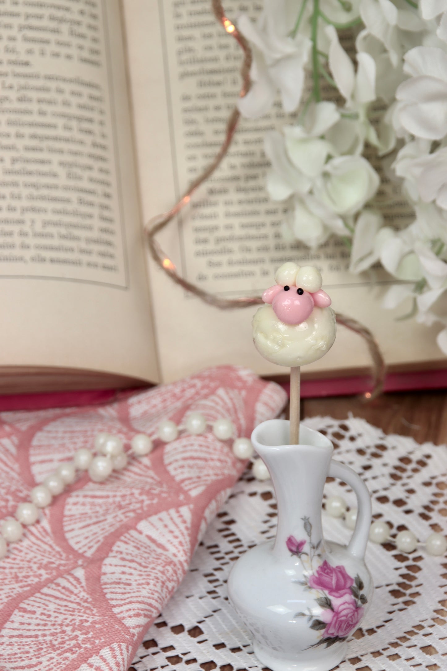 Sucette mouton artisanale banane fraise