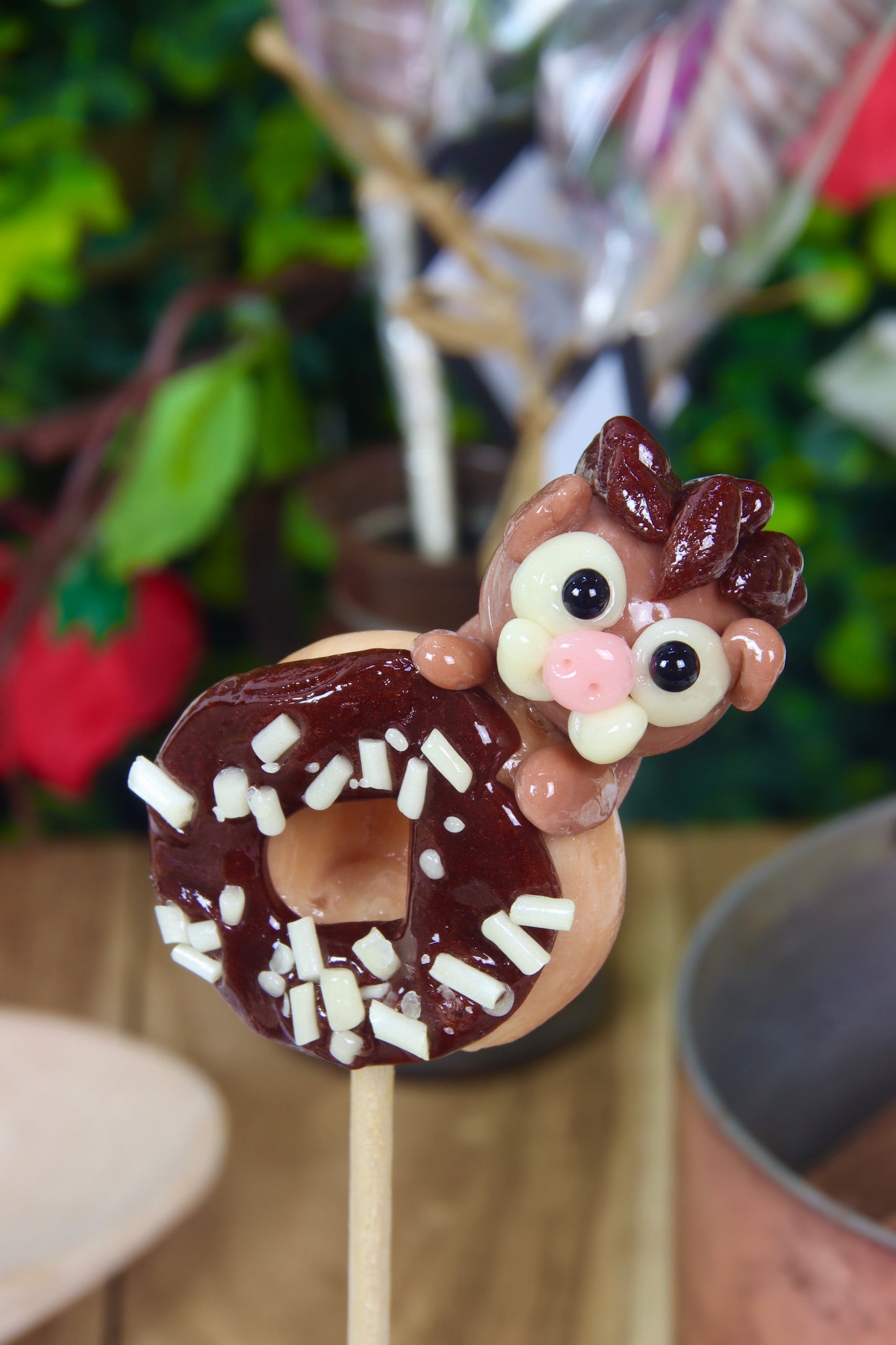 Sucette en forme de Sanglier et de Donut's cacao vanille