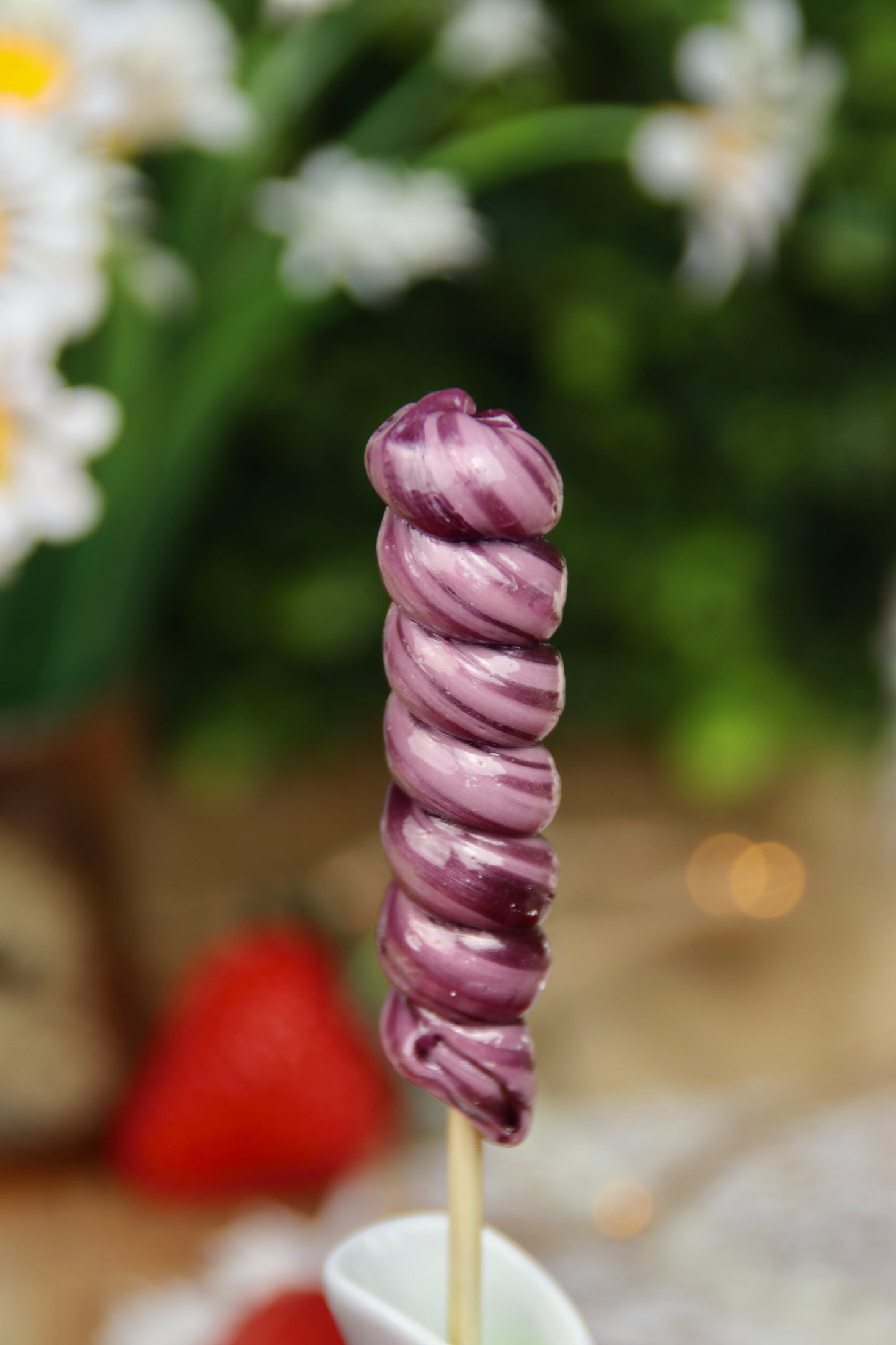 Sucette torsade violette