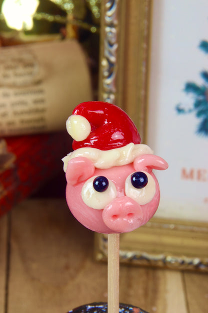 Sucette cochon de Noël