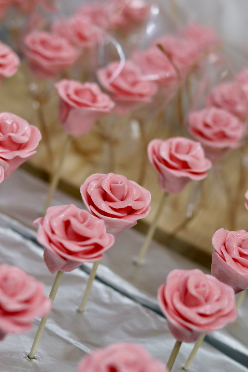 Sucette fleur Fraise