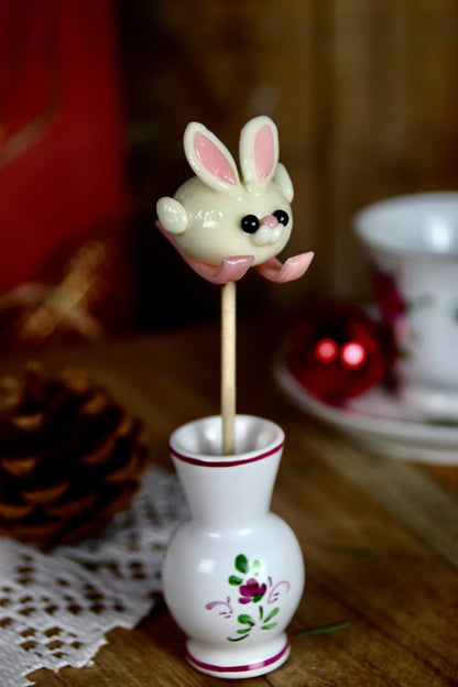 Sucette Lapin Skieur Banane Fraise