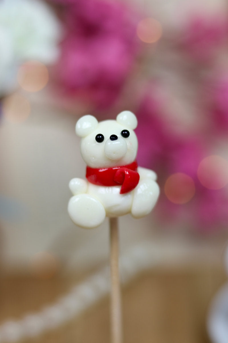 Sucette Peluche Écharpe Noix de Coco Framboise