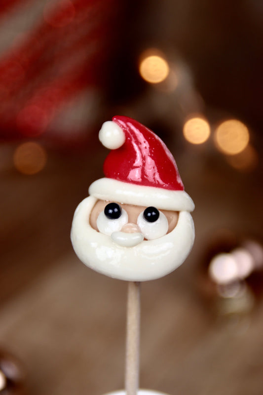 Sucette Père Noël Cerise Vanille