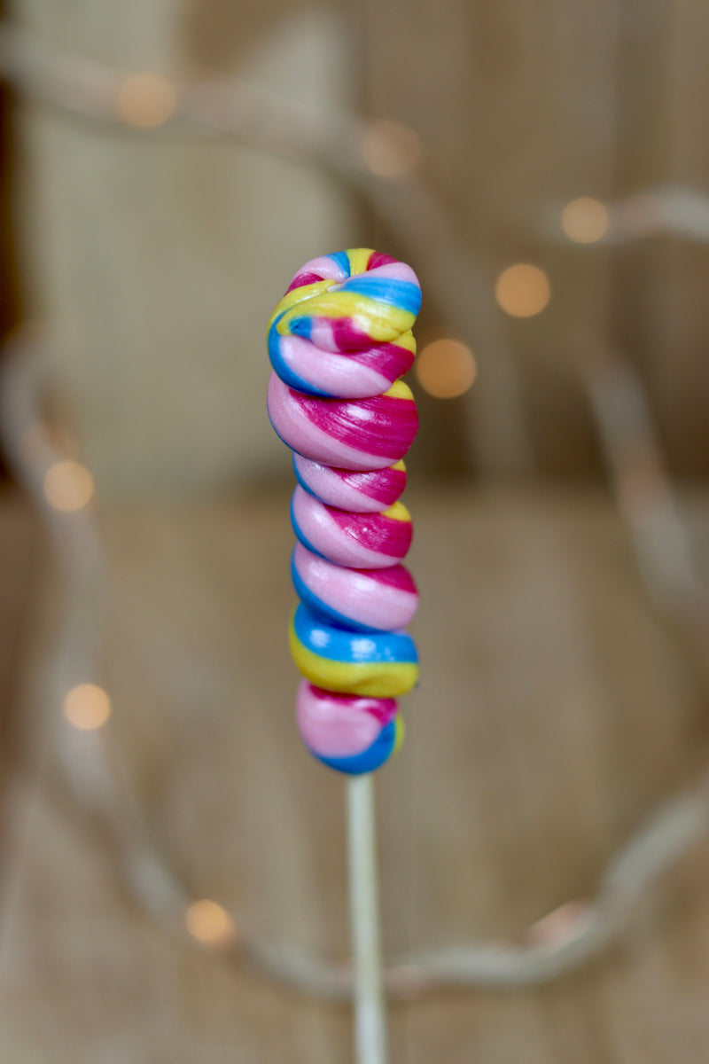 Sucette Torsade arc en ciel multifruit