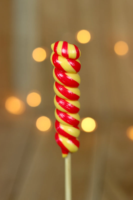 sucette torsade artisanale banane cerise