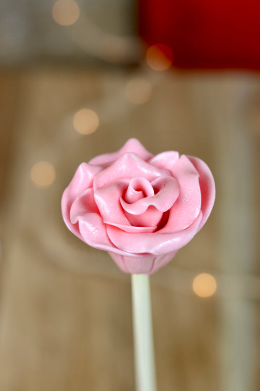 Grande Fleur Fraise (bâton 30cm)
